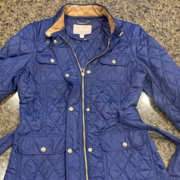 Banana Republic Jackets & Blazers - Banana Repulic Blue Puffer Coat Gorgeous Jacket Medium Med M Exc Cond.